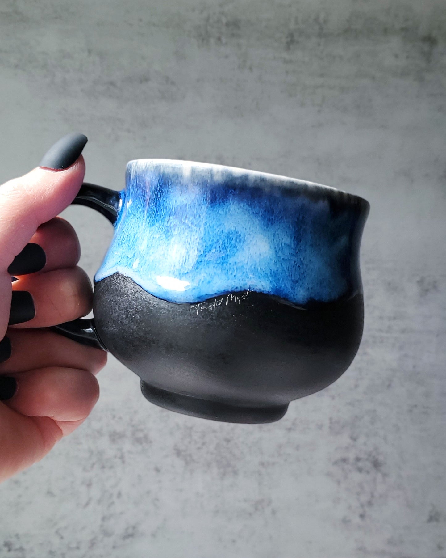 Space Storm Pottery Mug