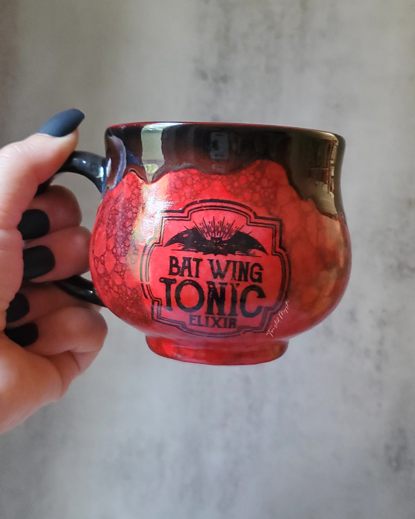 Bat Wing Tonic Special Edition Mug in Darkness Falls Glaze