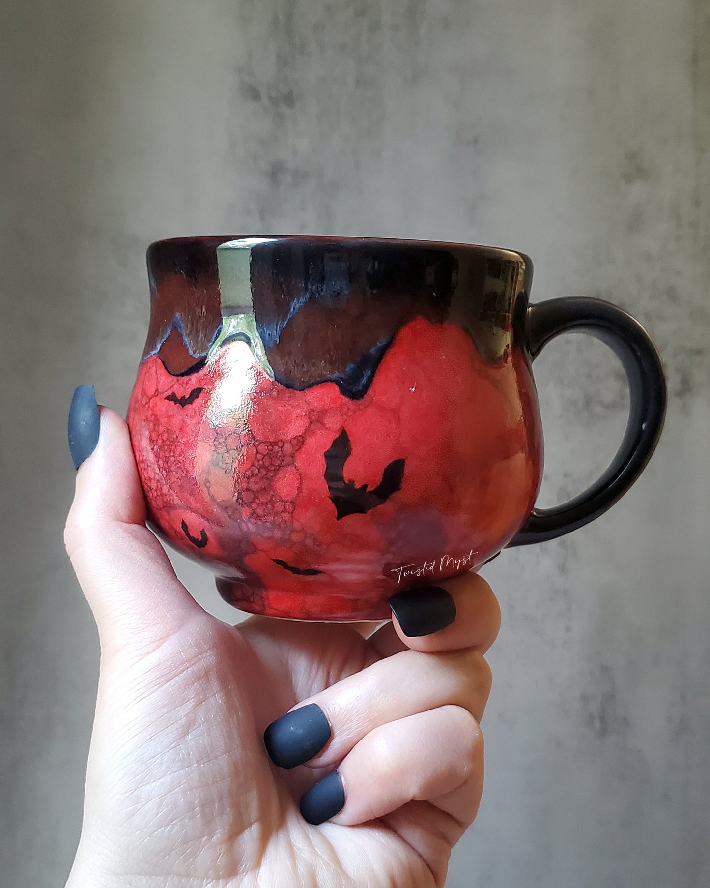 Bat Wing Tonic Special Edition Mug in Darkness Falls Glaze