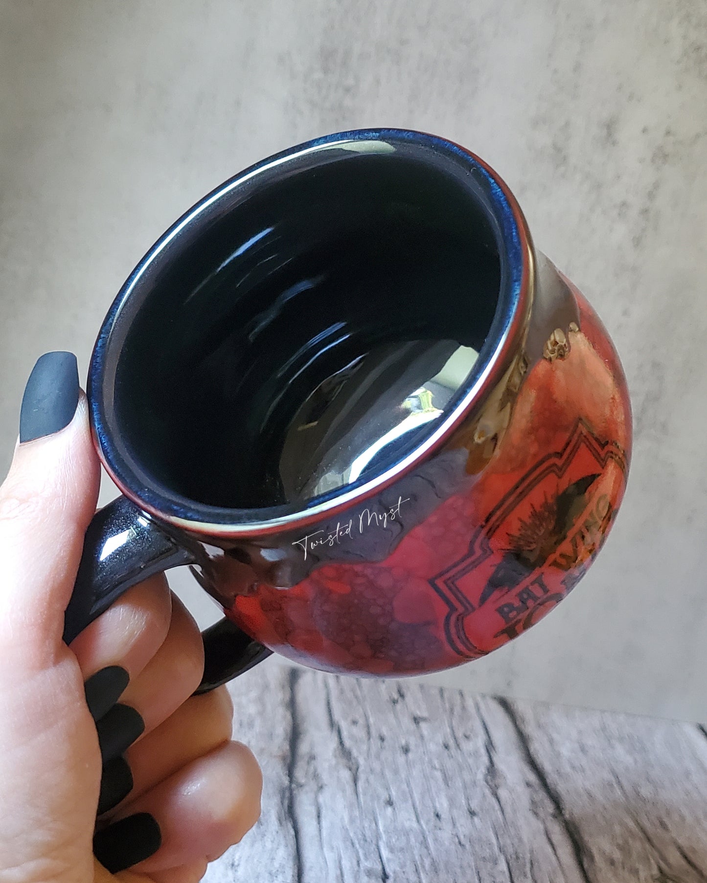 Bat Wing Tonic Special Edition Mug in Darkness Falls Glaze