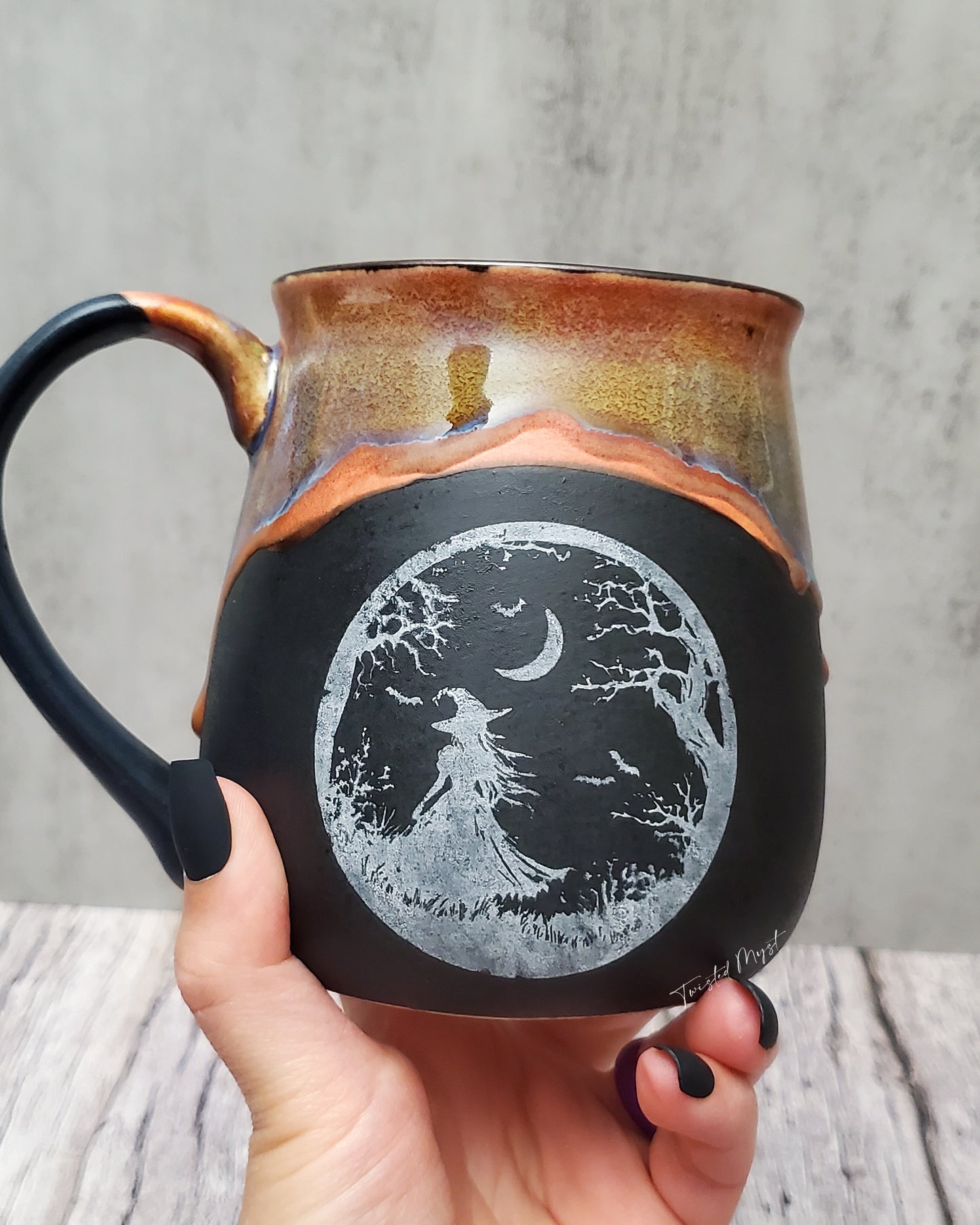 Intention Brew Mug in Ochre Sunset Glaze