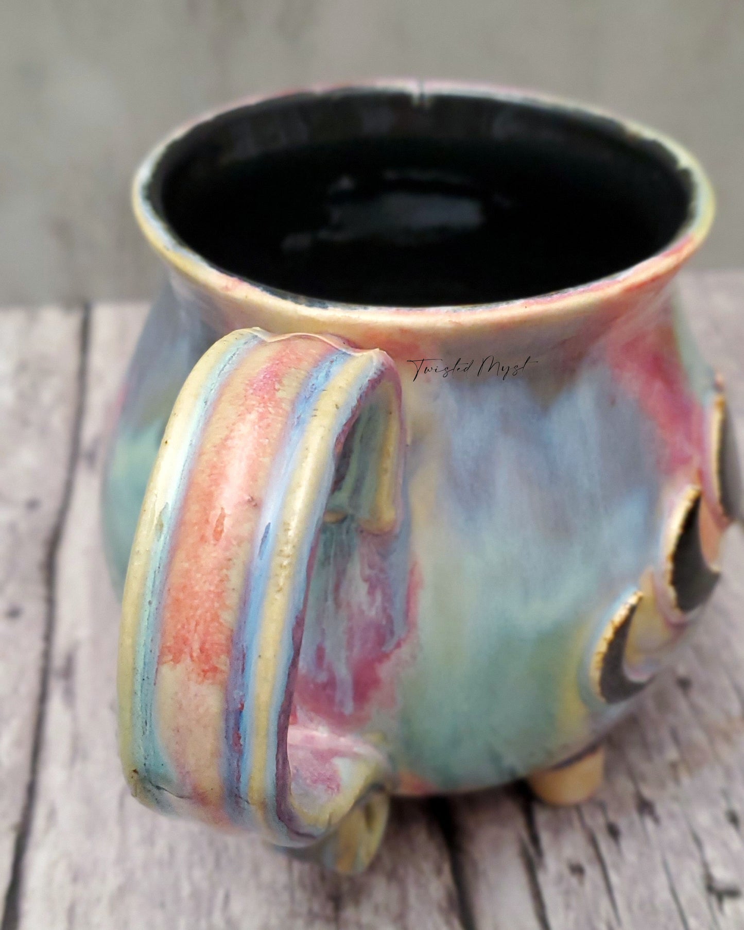 Claudron Moon Phases Mug in Pastel Dreams Glaze