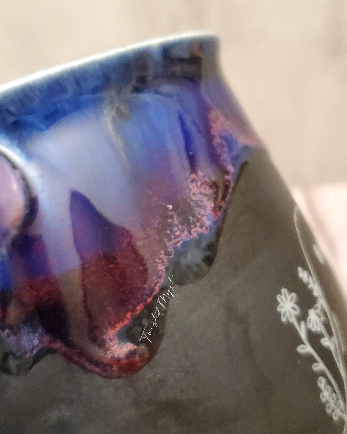 Botanist Boo Mug in Purple Storm Glaze