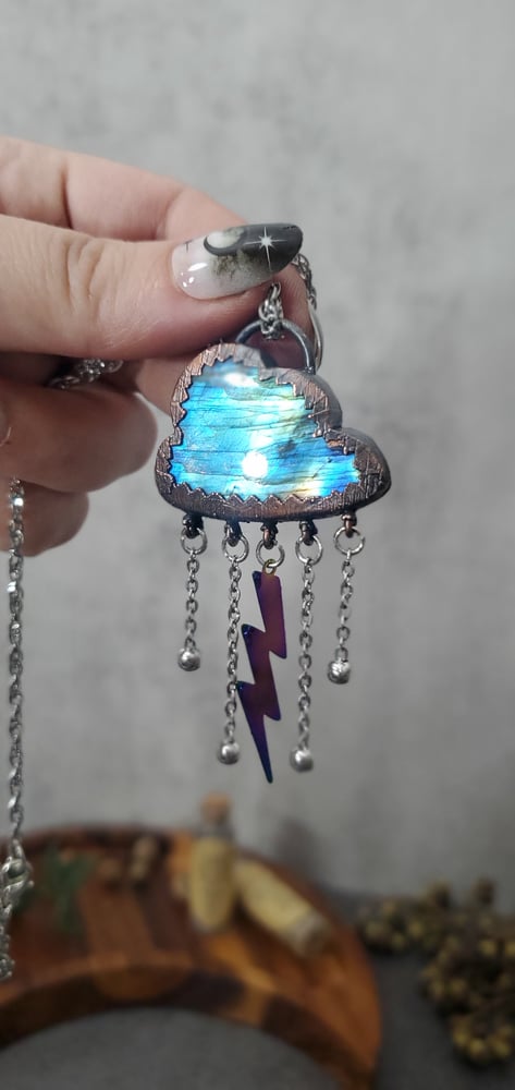 Stormy Cloud Labradorite Pendant