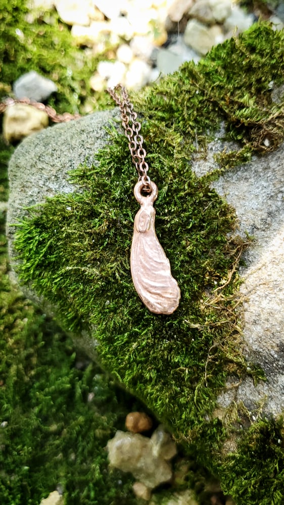 Maple Seed Large Single1 Copper Pendant